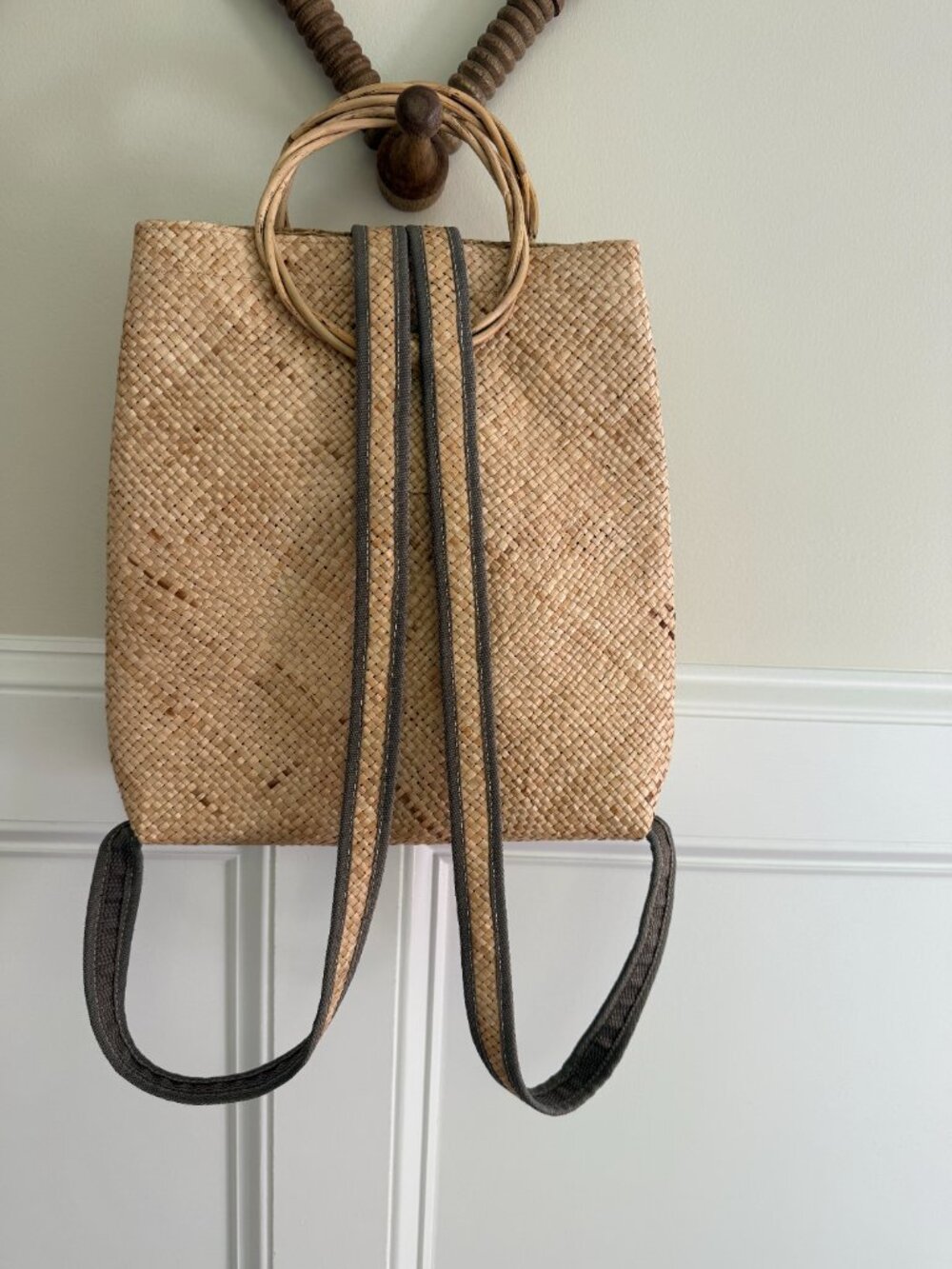 Anthropologie Tiger Woven Banago Woven Backpack - Picture 2 of 5